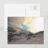 Tignes Les Bois Winter Sunrise Postkarte (Vorne/Hinten)