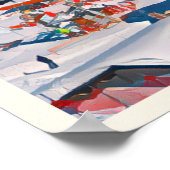 Tignes-Plakat Poster (Ecke)