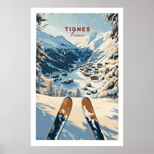 Tignes Reiseplakat 1 Poster (Vorne)