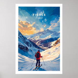 Tignes Ski Poster 1