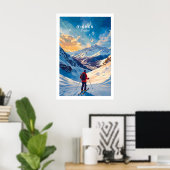 Tignes Ski Poster 1 (Heimbüro)