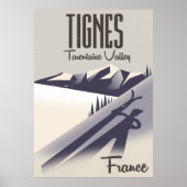 Tignes Skiposter, Frankreich Poster (Vorne)