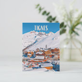 Tignes Skistation Postkarte (Stehend Vorderseite)