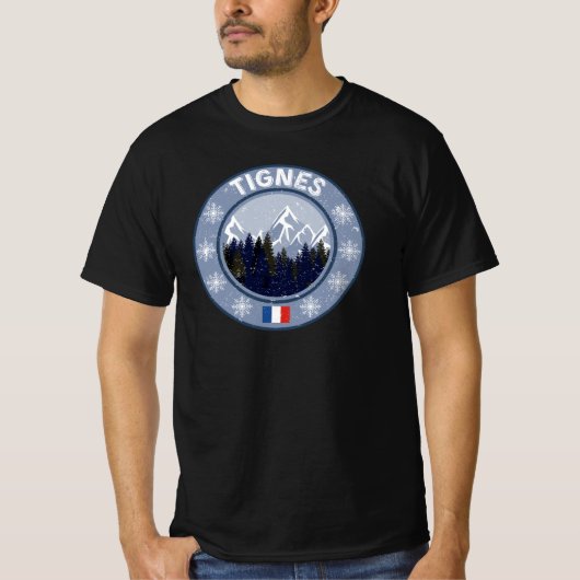 Tignes Skistation T-Shirt (Vorderseite)