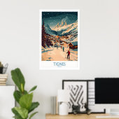 Tignes Wandkunst Ski Poster 1 (Heimbüro)