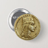 Tigran der große, armenische Held Button (Vorne & Hinten)