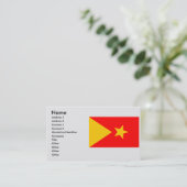 tigray, Äthiopien Visitenkarte (Stehend Vorderseite)