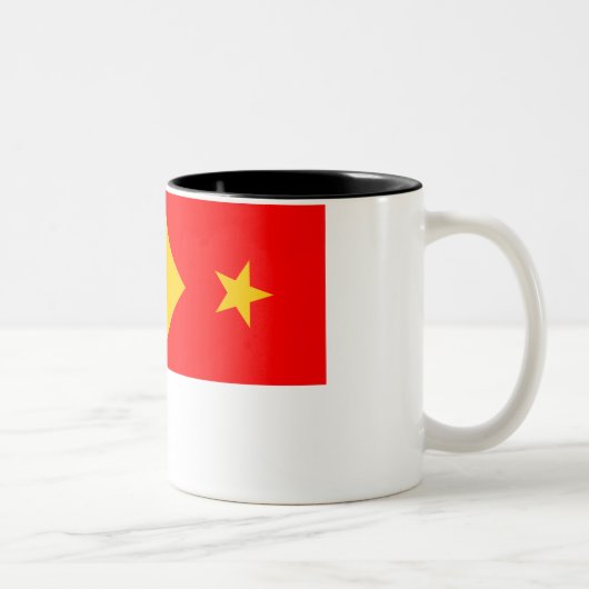 Tigray Flagge Zweifarbige Tasse (Rechts)