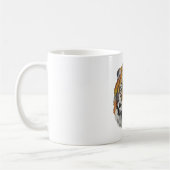 Tigre Acuarela Artístico Kaffeetasse (Links)