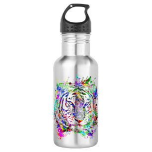 Tigre Animal Sauvage Jungle Safari Afrique Monde N Edelstahlflasche