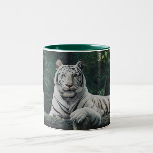 tigre blanco zweifarbige tasse (Mittel)