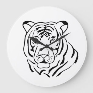 Tigre Gratiffi Große Wanduhr