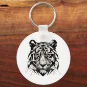 Tigre mirando schlüsselanhänger (Rückseite)