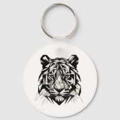 Tigre mirando schlüsselanhänger (Rückseite)