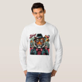 Tigre Rockabilly: Der wilde Gentleman vom Diner T-Shirt (Vorne ganz)