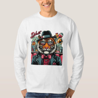 Tigre Rockabilly: Der wilde Gentleman vom Diner T-Shirt