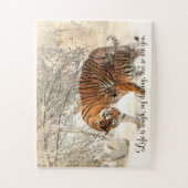 Tigress and Cub: "Das Leben ist hart, mein Schatz. Puzzle (Vertikal)
