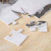 Tigress and Cube im Schnee Puzzle (Seite)