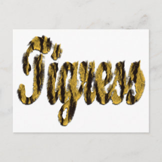 Tigress - Furchttext Postkarte