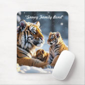 "Tigress in Winter Wonderland" Mousepad (Mit Mouse)