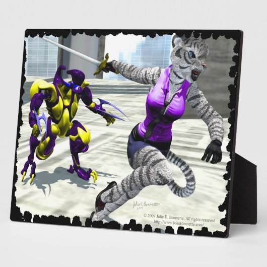 Tigress Plaque Fotoplatte (Seite)