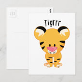 Tigrrr Postkarte (Vorne/Hinten)
