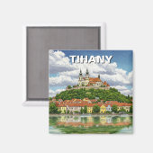 Tihany Hungary Travel Magnet (Vorderseite/Rückseite)