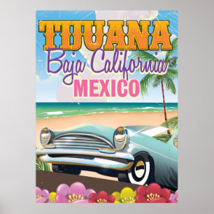 Tijuana Baja California Mexiko Reiseplakat Poster