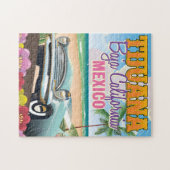 Tijuana Baja California Mexiko Reiseplakat Puzzle (Horizontal)
