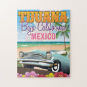 Tijuana Baja California Mexiko Reiseplakat Puzzle (Vertikal)
