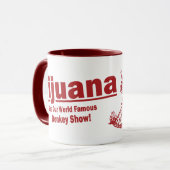 Tijuana-Esel-Show-lustige Kaffee-Tasse Tasse (Vorderseite Links)