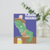 Tijuana Iguana Design Postkarte (Stehend Vorderseite)