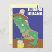 Tijuana Iguana Design Postkarte (Vorne/Hinten)