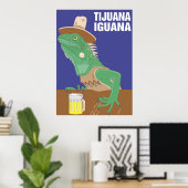 Tijuana Iguana Poster Print (Heimbüro)