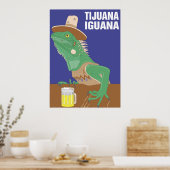 Tijuana Iguana Poster Print (Küche)