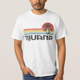 Tijuana Mexico - Mexikos Beach Retro Sunset Vintag T-Shirt