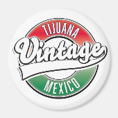 Tijuana mexico Vintages Logo. Magnet (Vorne)