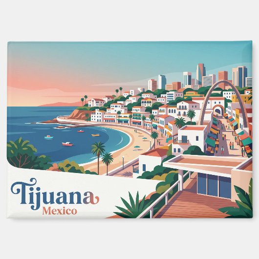 Tijuana Mexiko Magnet (Vorderseite)