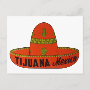 Tijuana Reiseaufkleber Postkarte