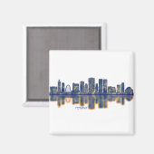 Tijuana Skyline Magnet (Vorderseite/Rückseite)