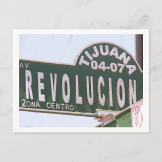 Tijuana Street Sign Postkarte