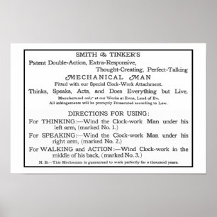 Tik-Tok Anweisungskarten Poster