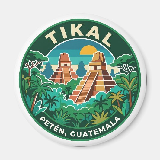 Tikal Guatemala Magnet (Vorne)