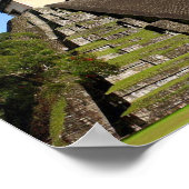 Tikal Guatemala Maya Temple Poster (Ecke)