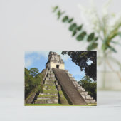 Tikal Guatemala Maya Temple Postkarte (Stehend Vorderseite)