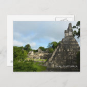 Tikal Guatemala Maya Temple View Postcard Postkarte (Vorne/Hinten)