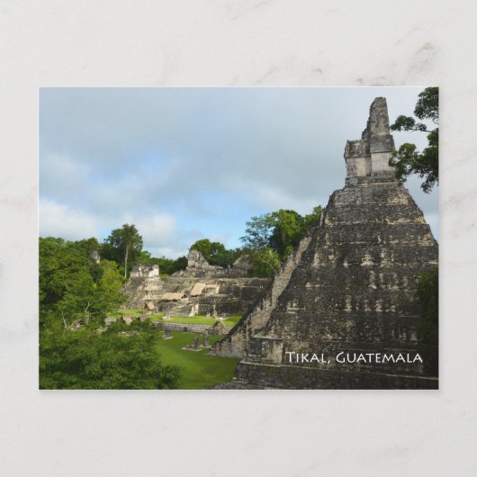 Tikal Guatemala Maya Temple View Postcard Postkarte (Vorderseite)