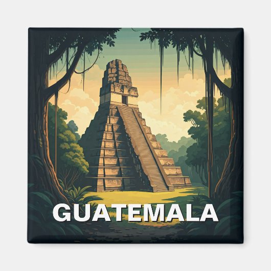 Tikal Guatemala Reisen Magnet (Vorne)