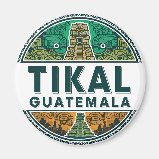 Tikal Guatemala Reisen Magnet (Vorne)