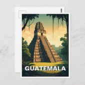 Tikal Guatemala Reisen Postkarte (Vorne/Hinten)